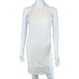 Love Fire Embroidered Mini Dress